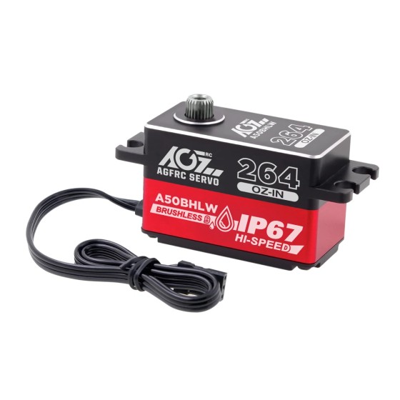 Original AGFRC A50BHLW 19KG Case Brushless IP67 Waterproof Programmable Low Profile for 1/10 RC Drifting Car